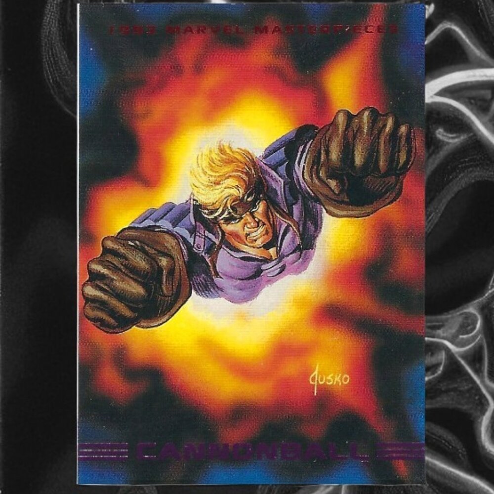 1993 Marvel Masterpieces Trading Card - Cannonball